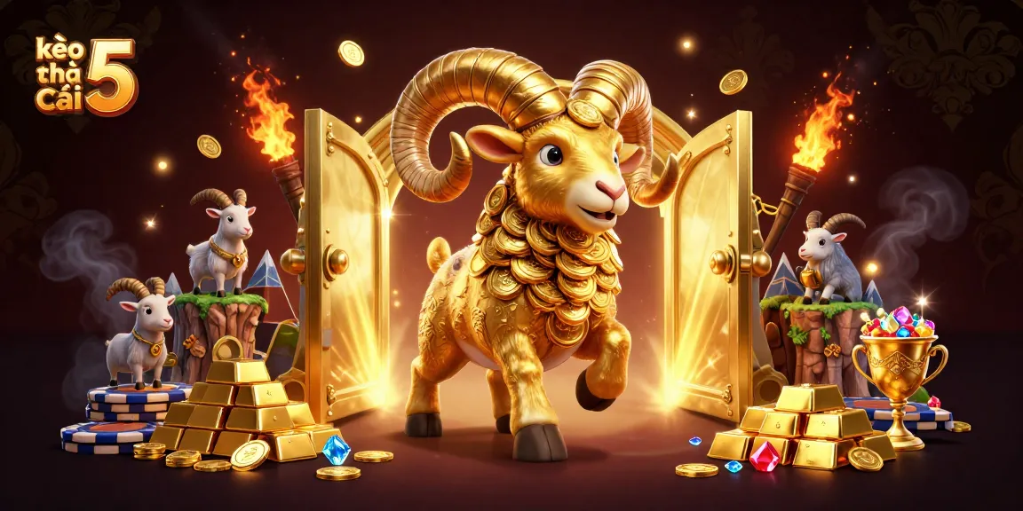 Engage with kèo nhà cái 5 through thrilling sports betting, featuring dynamic gold elements and action-packed characters.
