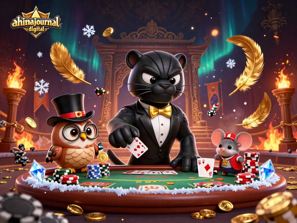 Engage with exciting poker action at ahimajournal-digital with stylish characters and vibrant casino elements.