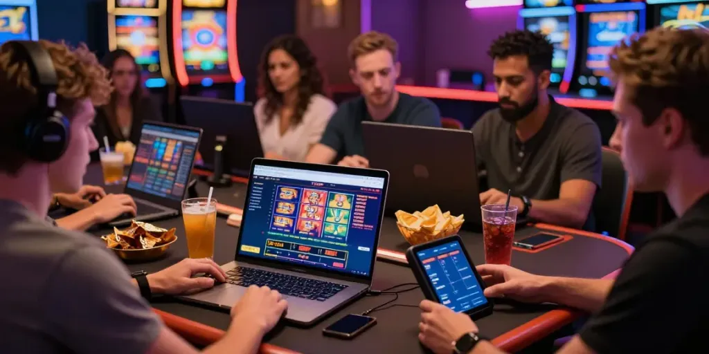 Dynamic online gaming experience at https://tx88bet.vip/ with players enjoying diverse games and vibrant atmosphere.