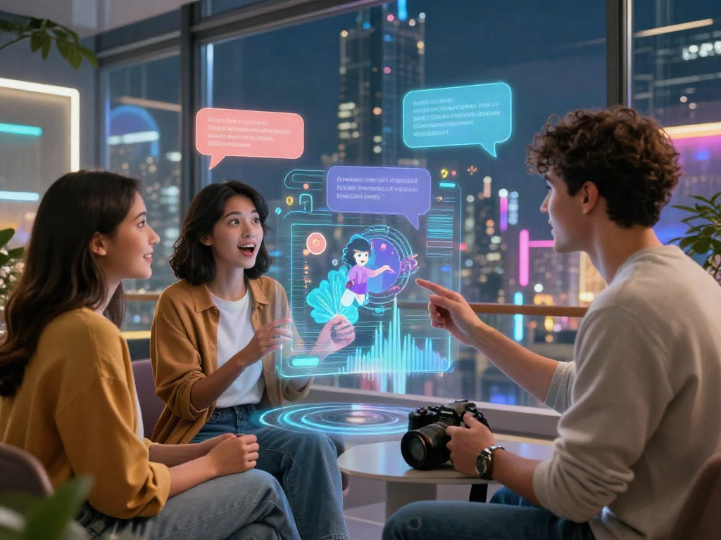 Engaging ai porn chat experience with digital avatars in vibrant virtual space