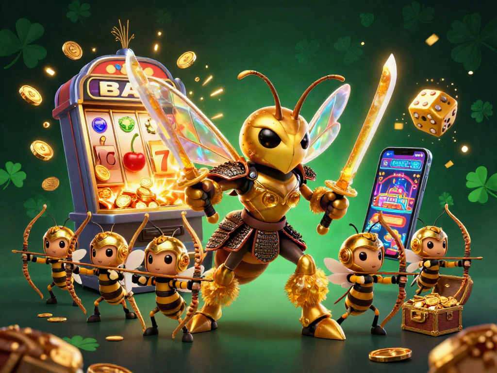 Join the excitement at b52 casino with a vibrant scene showcasing thrilling slot machines and dynamic casino action.