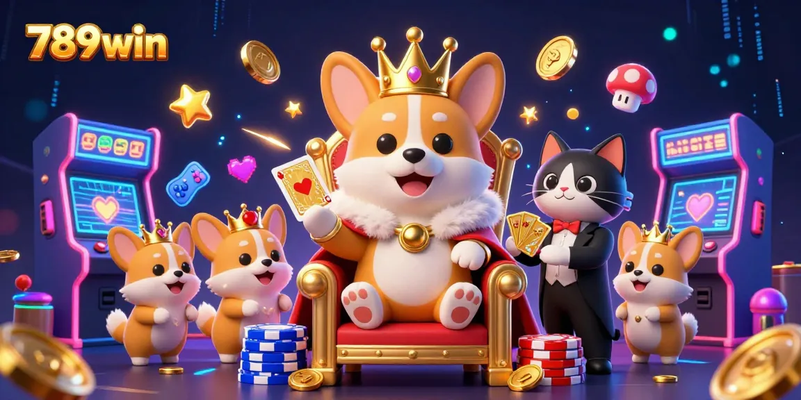 Engage with 789win through a vibrant illustration of playful casino characters in action.