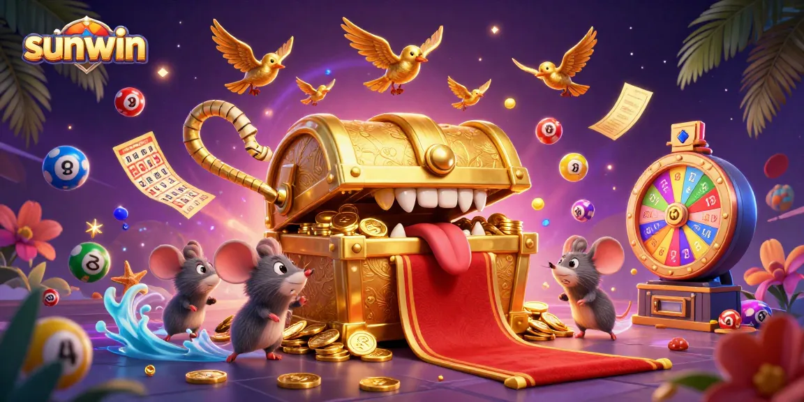 Engage with sunwin's vibrant lottery experience, featuring colorful balls and exciting game elements.